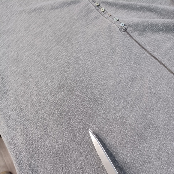 Neuflora Cotton Nuetral Minimalist Lagenlook Boho Tunic Top - Picture 10 of 11